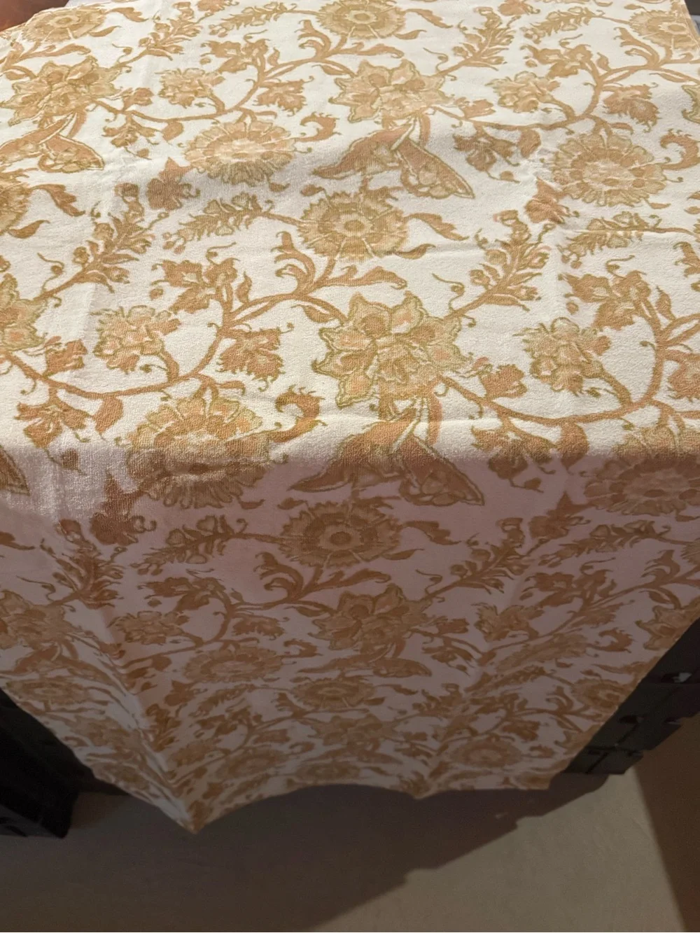 New Vintage Pottery Barn Antonia Kalamkari Bath Towel Set, Two, Warm, 26X55”